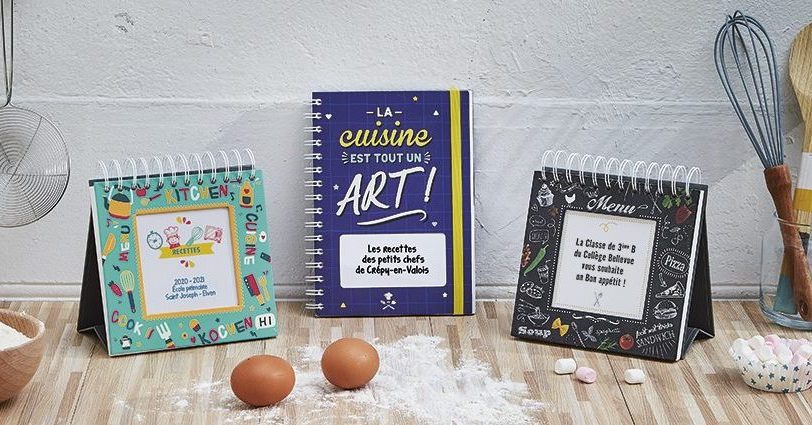 Livres de recettes personnalisés par les enfants