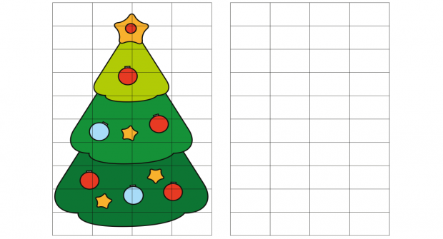 Sapin à recopier