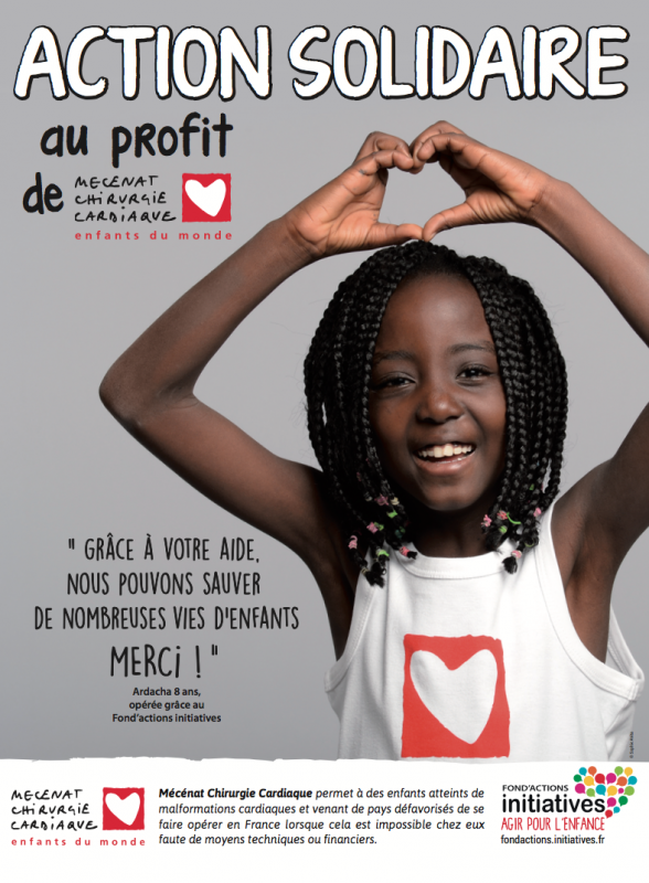 Affiche pour annoncer la collecte solidaire