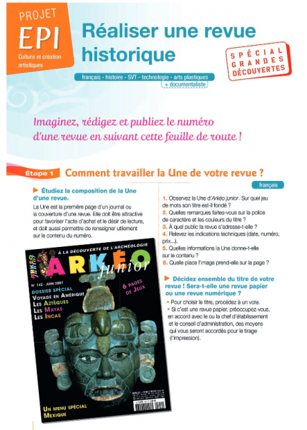 EPI : Réaliser une revue historique