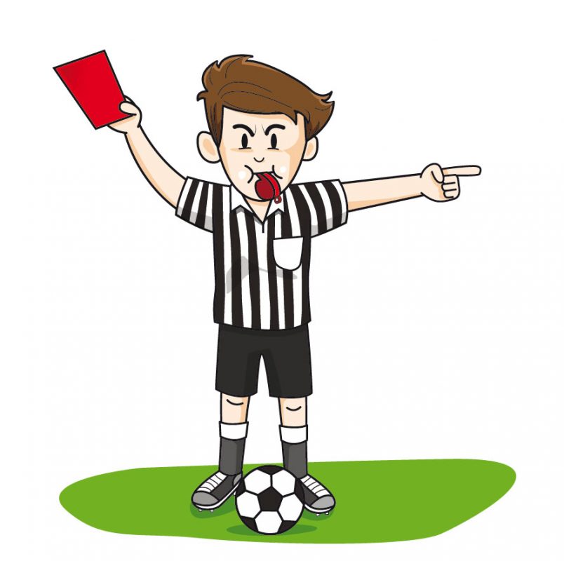 arbitre qui siffle