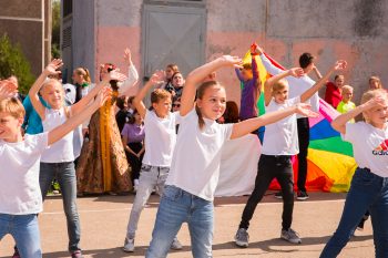 Spectacle d'enfants, fête d'école