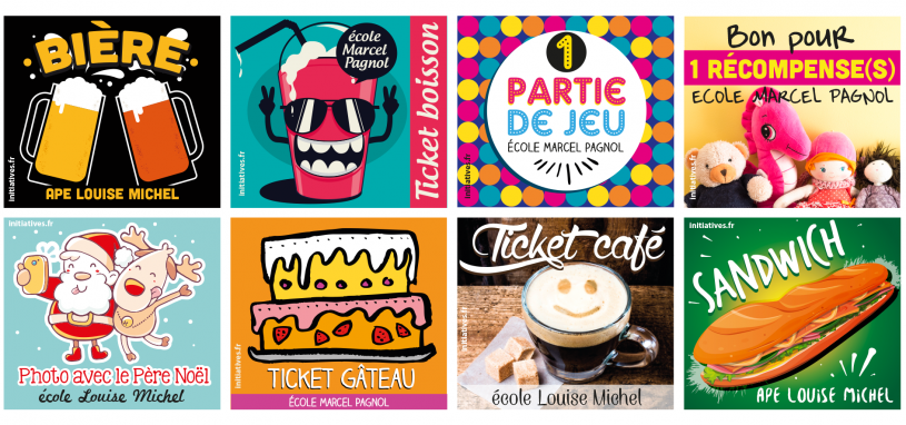 tickets personnalisés kermesse