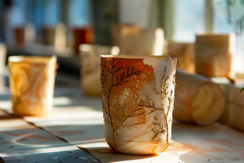Coupelle DIY en papier mâché, cadeau fête mères écoresponsable