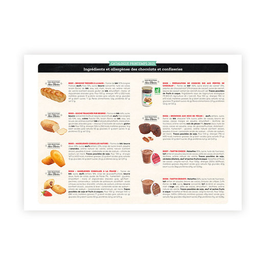 Ingrédients et allergènes