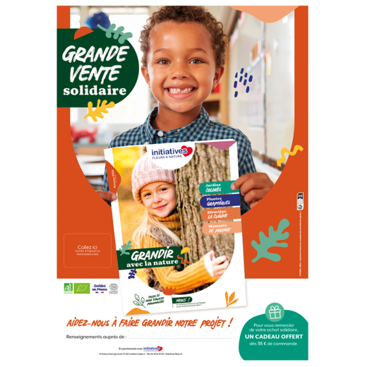 Affiche de vente Fleurs Automne