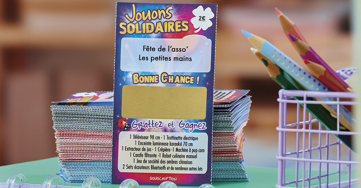 Affiches et flyers pour tombola avec personnalisation comprise