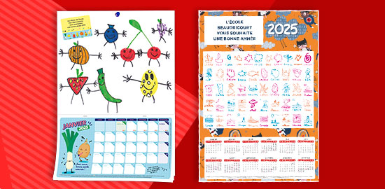 calendriers dessins des enfants