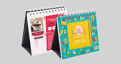 Différents design livres recettes