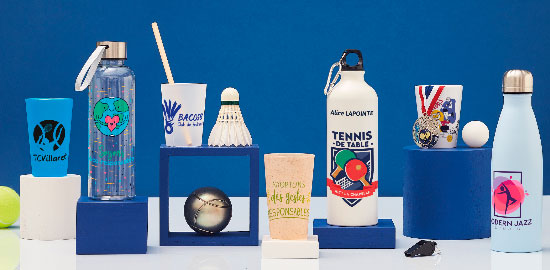 Gobelets & Gourdes réutilisables et recyclables personnélisées