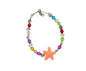 Bracelet perles étoile 17 cm