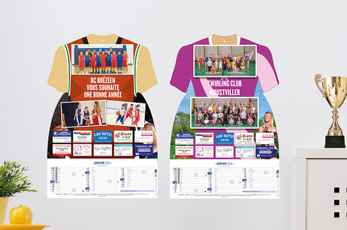 Calendrier maillot sponsors 2