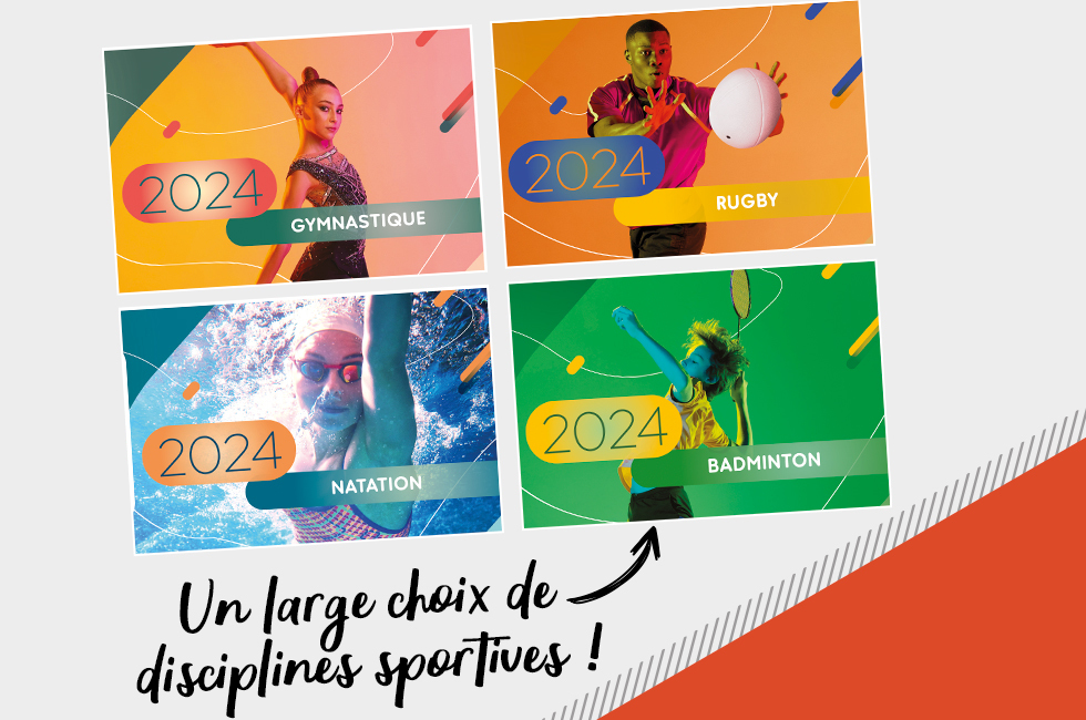 Calendrier photos sport éphéméride agrafée 2024 - Initiatives Objets  Personnalisés