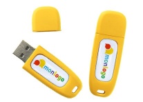 Clé USB 16 Go jaune personnalisable