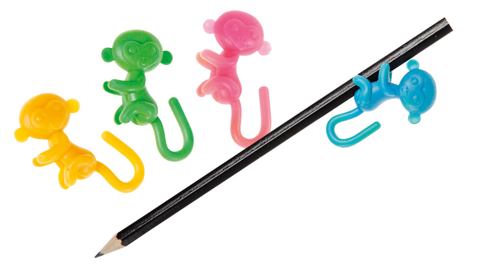 Lot de 12 embouts de crayon singe - Initiatives Fêtes et Kermesses