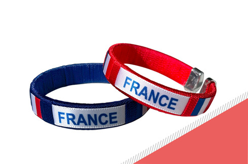 Lot de 12 bracelets France 2
