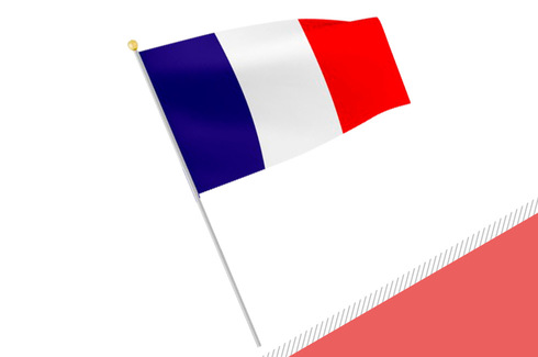 Lot de 60 drapeaux France 2