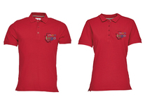 Polo coton rouge Broderie 		