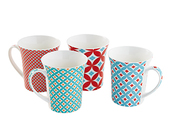 Set de 4 mugs