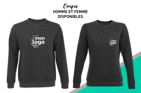 Sweat col rond ANTHRACITE 2